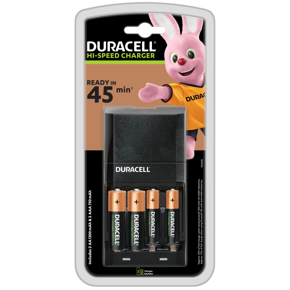 boezem leider tellen Duracell Hi-Speed Advanced Charger for AA & AAA Batteries