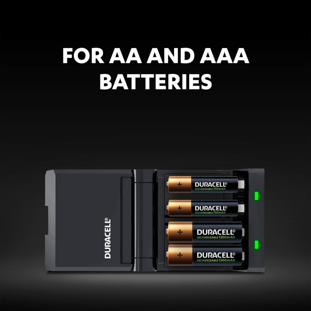Duracell Charger Charger Cef14 incl. 2x AA1300mah & 2x AAA 750mah