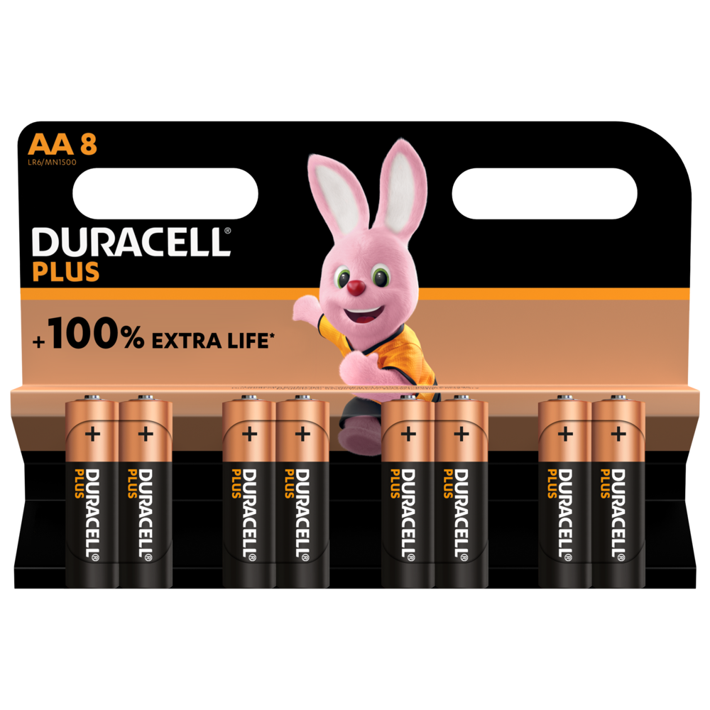 Piles rechargeables AA Duracell - Blister de 4 - LR06 - 2500 mAh - Alcaline  de Piles rechargeables