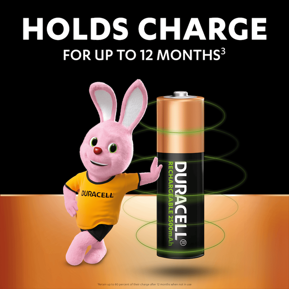 Duracell Recharge Ultra piles rechargeables Type AA 2500 mAh, Lot de 8